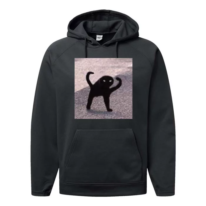 Cursed Cat Memes Cursed Cat Angry As Fuk Meme Performance Fleece Hoodie