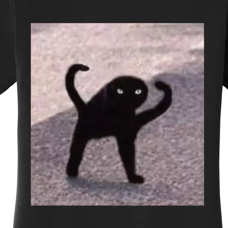 Cursed Cat Memes Cursed Cat Angry As Fuk Meme Women's T-Shirt