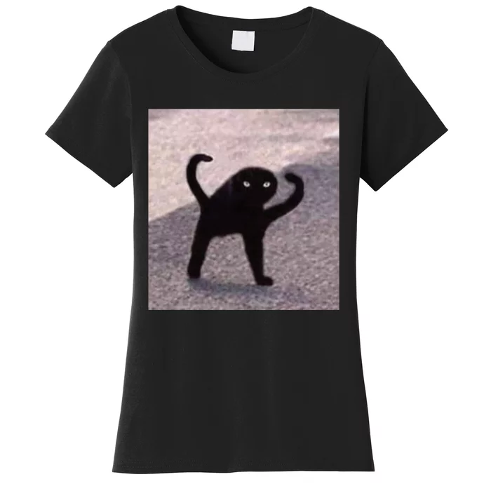 Cursed Cat Memes Cursed Cat Angry As Fuk Meme Women's T-Shirt