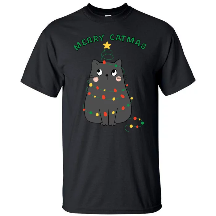 Christmas Cat Merry Catmas Christmas Tall T-Shirt