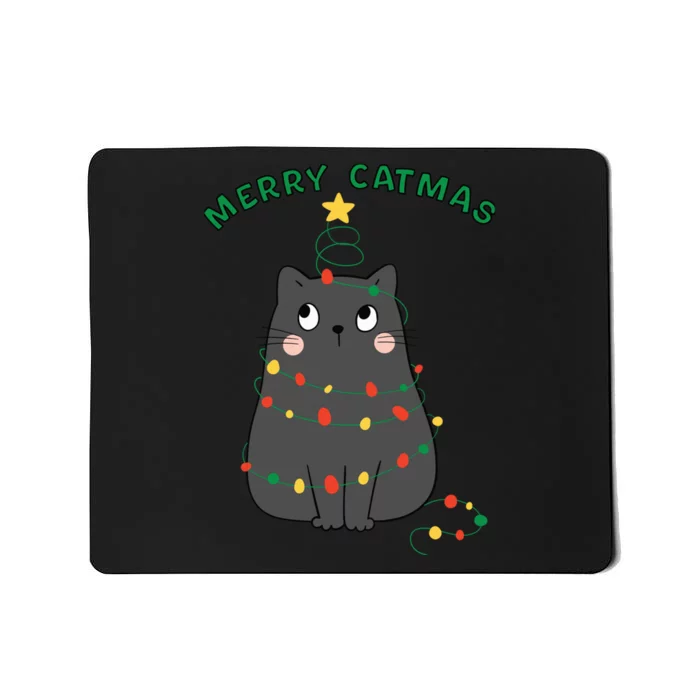 Christmas Cat Merry Catmas Christmas Mousepad