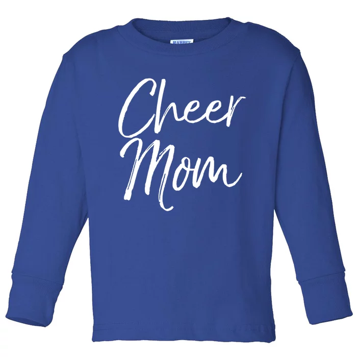 Cute Cheerleader Mother Gift Cheer Mom Gift Toddler Long Sleeve Shirt