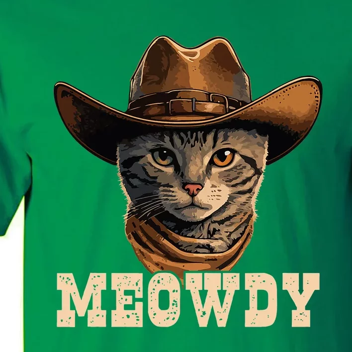 Cowboy Cat Meowdy Tall T-Shirt