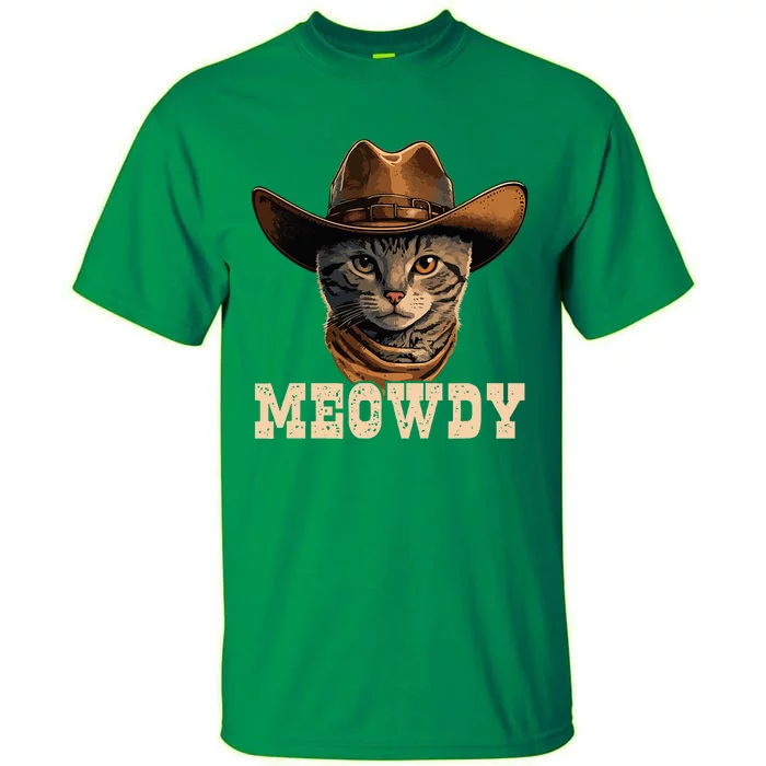 Cowboy Cat Meowdy Tall T-Shirt