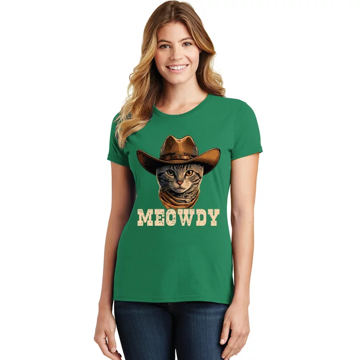 Cowboy Cat Meowdy Women's T-Shirt