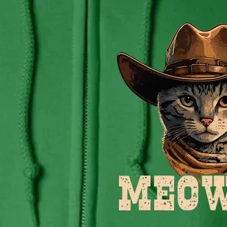 Cowboy Cat Meowdy Full Zip Hoodie