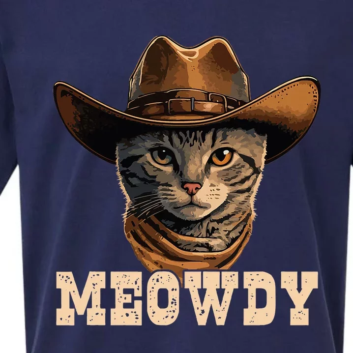 Cowboy Cat Meowdy Sueded Cloud Jersey T-Shirt