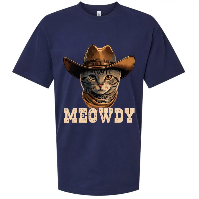 Cowboy Cat Meowdy Sueded Cloud Jersey T-Shirt