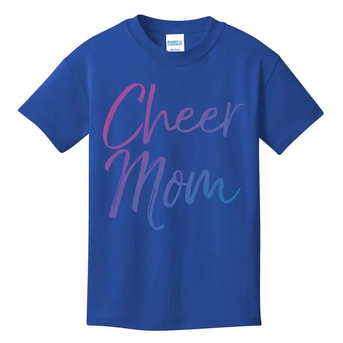 Cute Cheerleader Mother Gift Cheer Mom Gift Kids T-Shirt