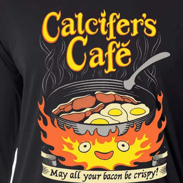 Calcifer's Cafe May All Your Bacon Eggs Cooling Performance Long Sleeve Crew