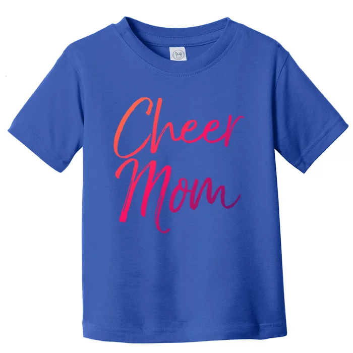 Cute Cheerleader Mother Gift Cheer Mom Gift Toddler T-Shirt