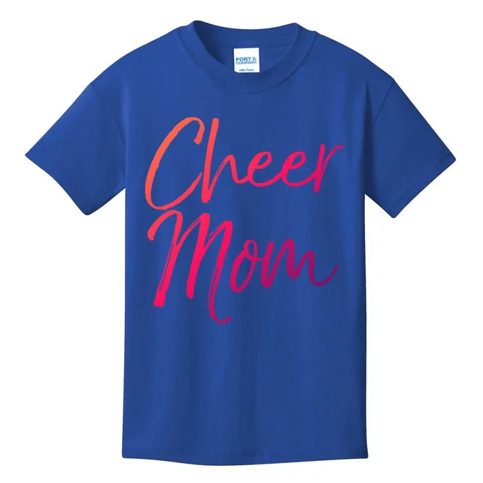 Cute Cheerleader Mother Gift Cheer Mom Gift Kids T-Shirt