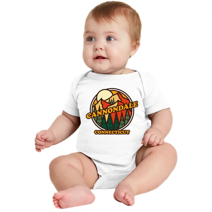 Cannondale Connecticut Mountain Hiking Souvenir Baby Bodysuit