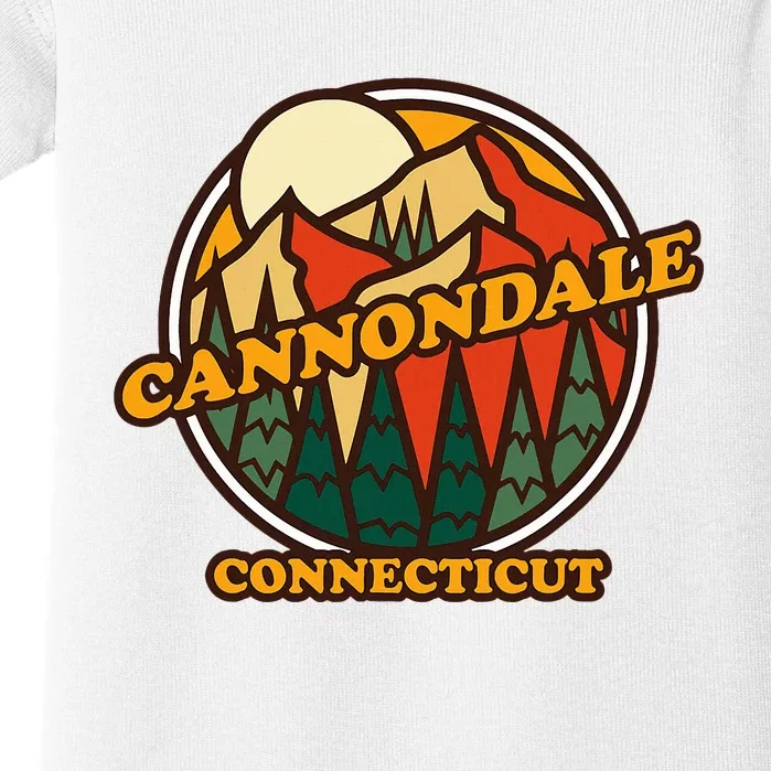 Cannondale Connecticut Mountain Hiking Souvenir Baby Bodysuit