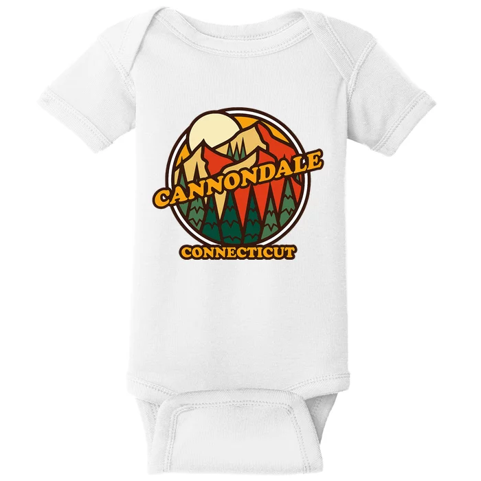 Cannondale Connecticut Mountain Hiking Souvenir Baby Bodysuit