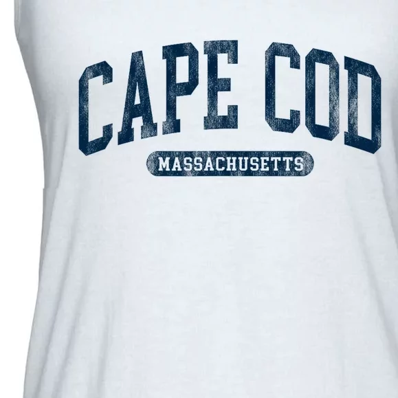 Cape Cod Massachusetts Retro Preppy Throwback Ladies Essential Flowy Tank