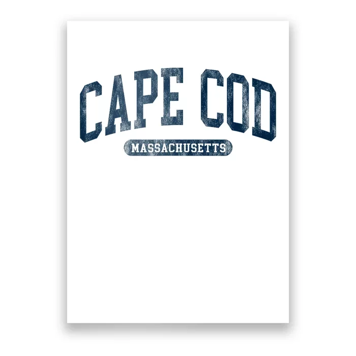 Cape Cod Massachusetts Retro Preppy Throwback Poster