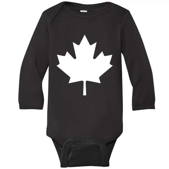 Canada Canadian Maple Flag Canada Day Baby Long Sleeve Bodysuit