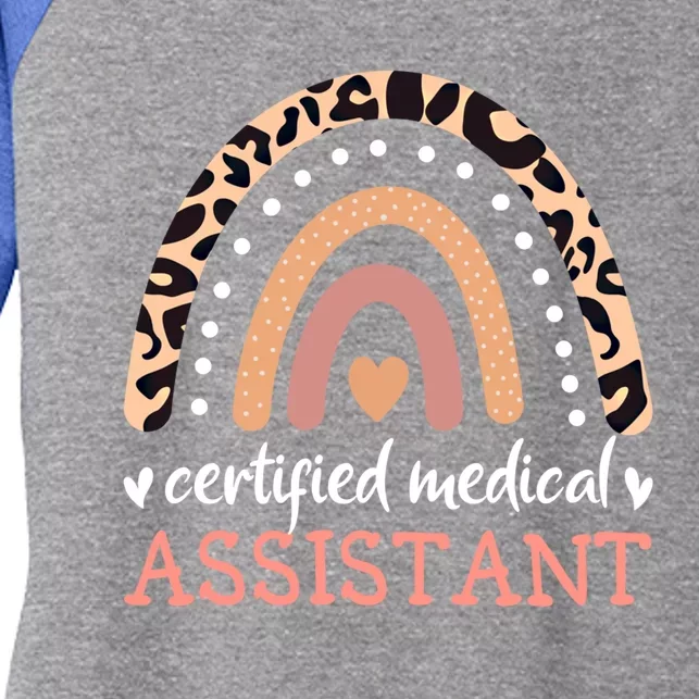 Cma Certified Medical Assistant Rainbow Nurse Registered Rma Gift Women's Tri-Blend 3/4-Sleeve Raglan Shirt