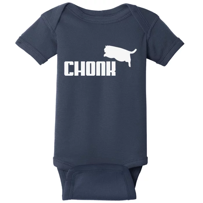 Chonk Cat Meme Funny Baby Bodysuit