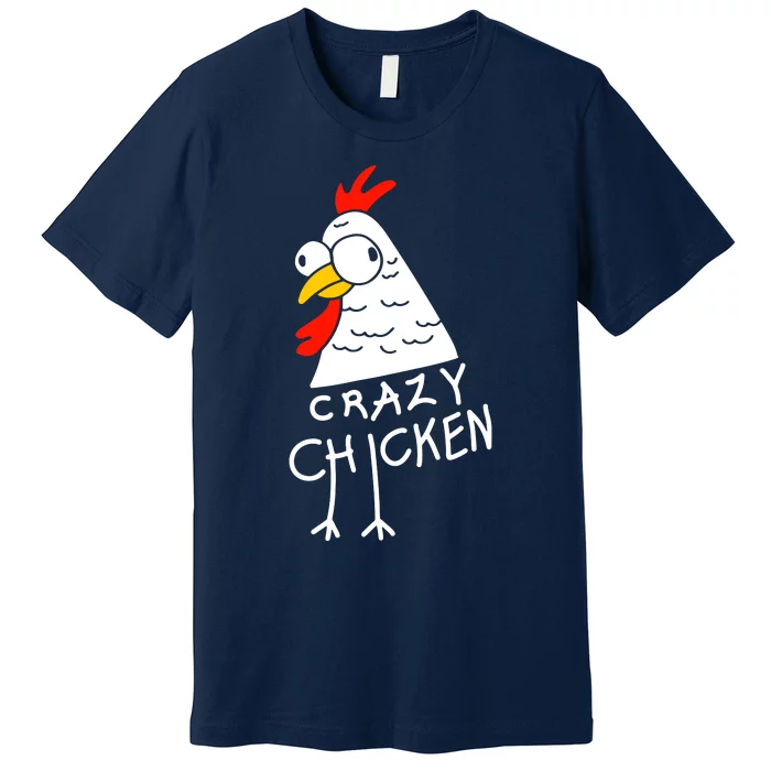 Crazy Chicken Meme Premium T-Shirt