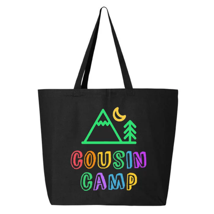 COUSIN CAMP Mountain Forest Best Summer Ever Camping 25L Jumbo Tote