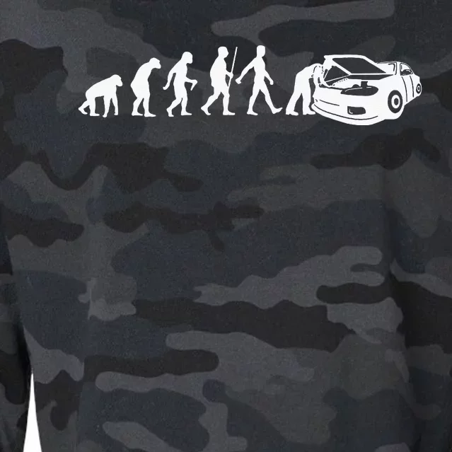 Cool Car Mechanic Design For MenDad Car Garage Cropped Pullover Crew