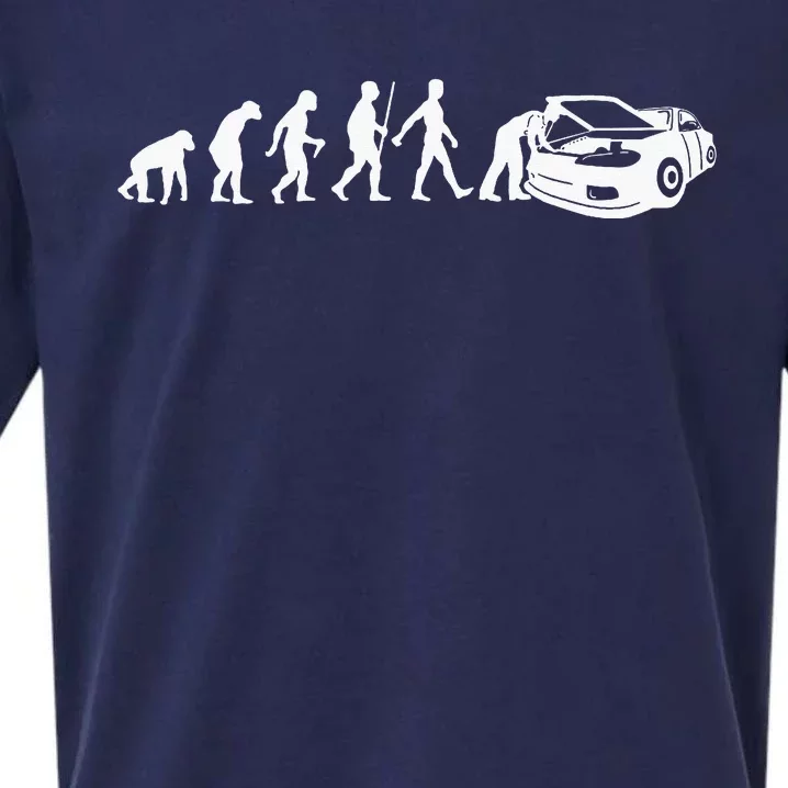 Cool Car Mechanic Design For MenDad Car Garage Sueded Cloud Jersey T-Shirt