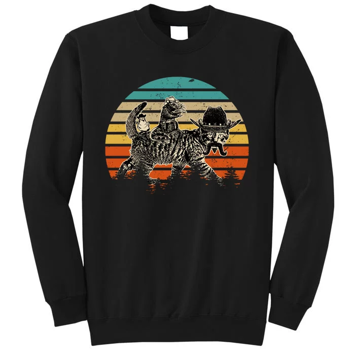 Cowboy Cat Meowdy Funny Cute Vintage Cat Sweatshirt