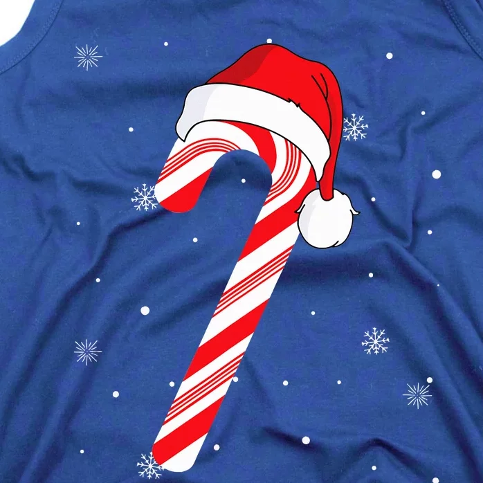 Candy cane merry and bright red and white candy Tank Top