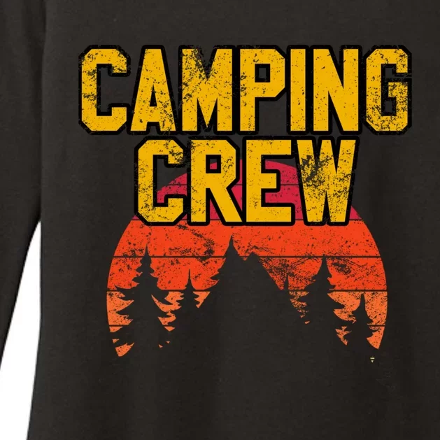 Camping Crew Mountain Hiking Camper Road Trip Matching Group Cute Gift Womens CVC Long Sleeve Shirt