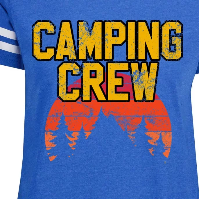 Camping Crew Mountain Hiking Camper Road Trip Matching Group Cute Gift Enza Ladies Jersey Football T-Shirt