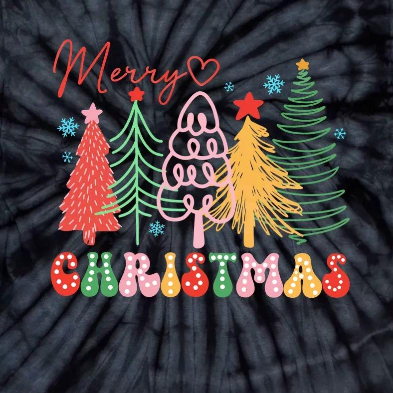 Christmas Christmas Merry And Bright Tie-Dye T-Shirt