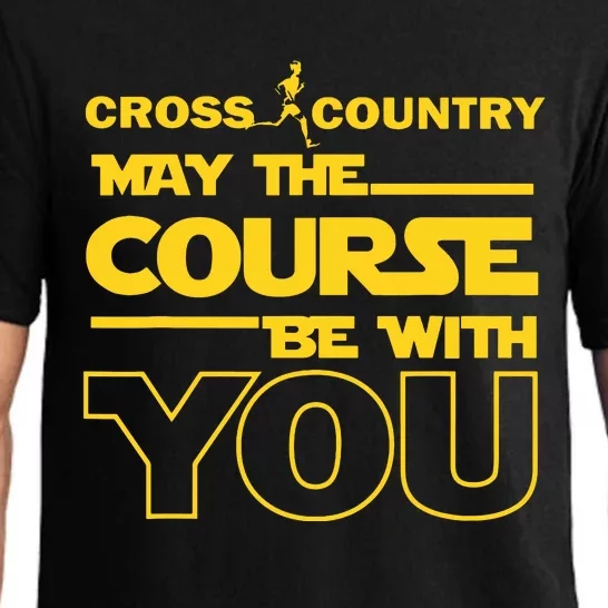 Cross Country May The Course Be With You Runner Jogger Gift Pajama Set