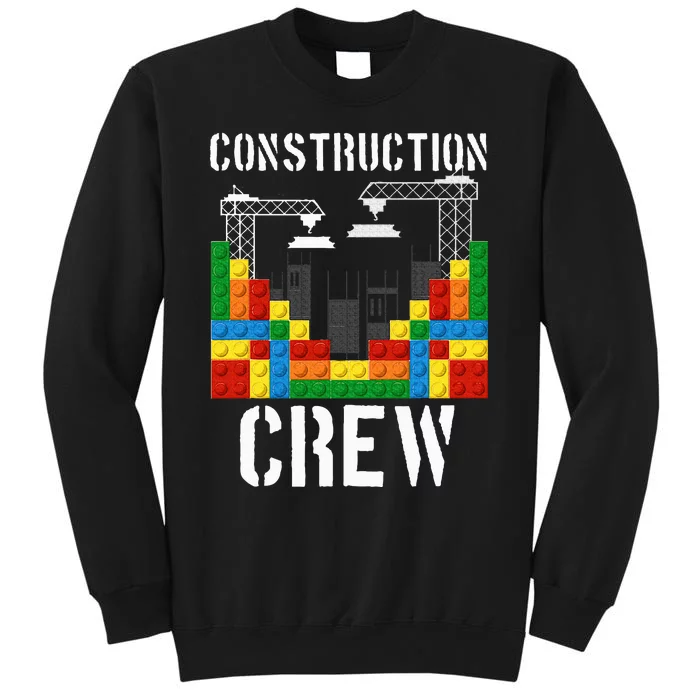 Construction Crew Master Builder Bricklayer Building Blocks Sweatshirt