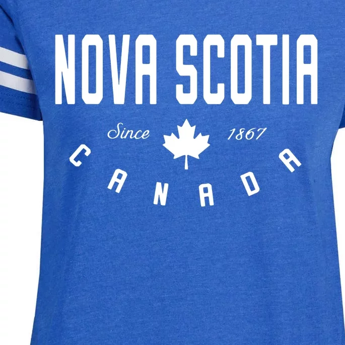 Canada Canadian Maple Leaf Enza Ladies Jersey Football T-Shirt