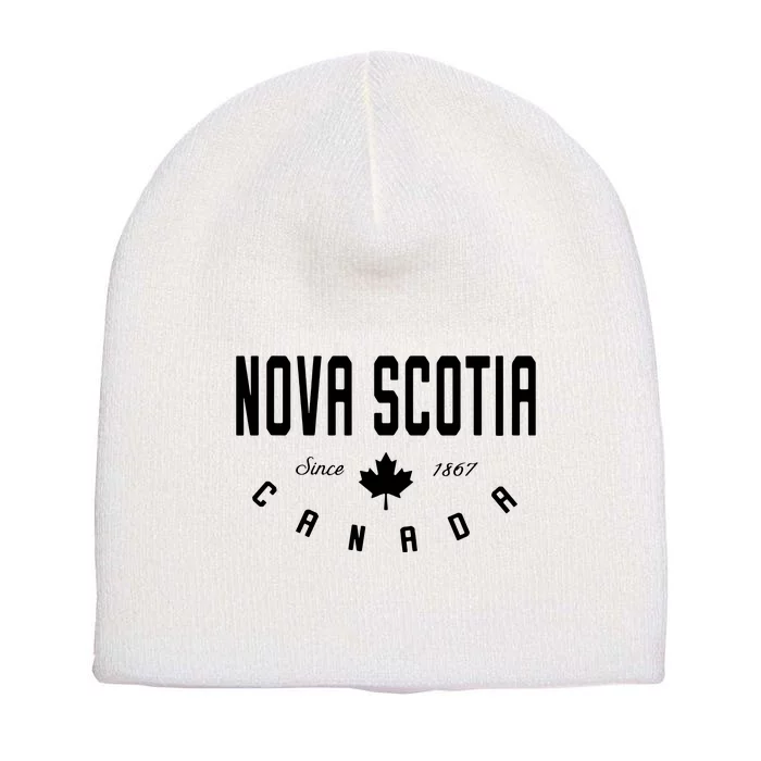 Canada Canadian Maple Leaf Short Acrylic Beanie