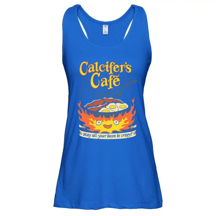 Calcifer's Cafe May All Your Bacon And Eggs Be Crispy Cooking Meaningful Gift Ladies Essential Flowy Tank