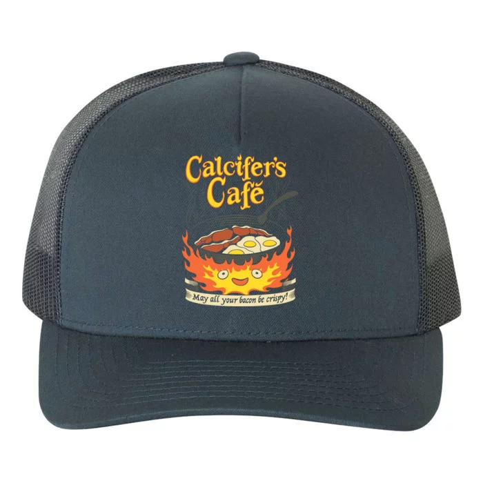 Calcifer's Cafe May All Your Bacon And Eggs Be Crispy Cooking Meaningful Gift Yupoong Adult 5-Panel Trucker Hat