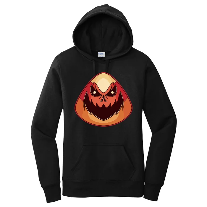 Candy Corn Monster Halloween Women's Pullover Hoodie