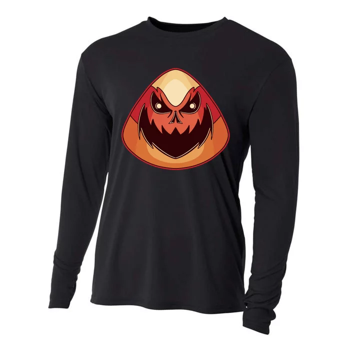 Candy Corn Monster Halloween Cooling Performance Long Sleeve Crew