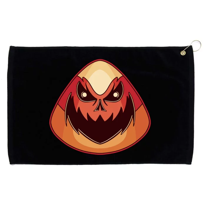 Candy Corn Monster Halloween Grommeted Golf Towel