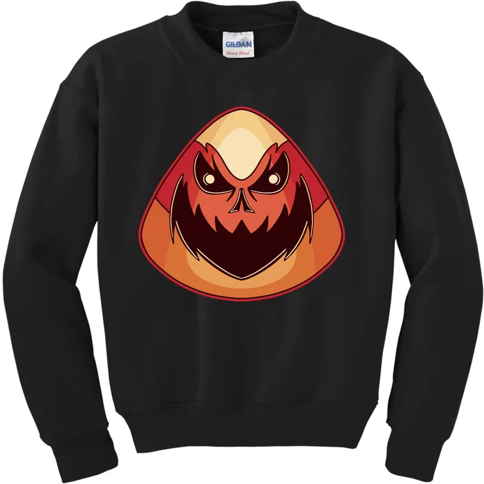 Candy Corn Monster Halloween Kids Sweatshirt