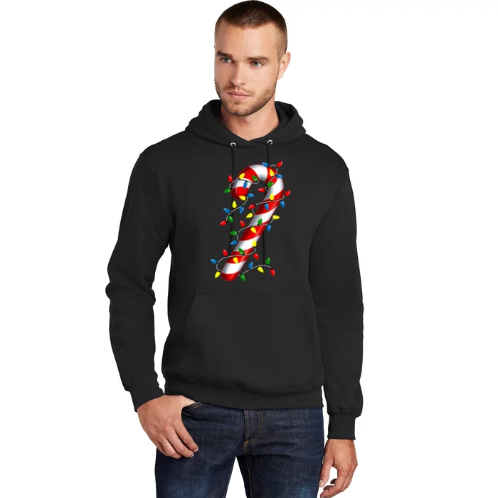 Candy Cane Merry And Bright Christmas Lights Candy Costume Hoodie