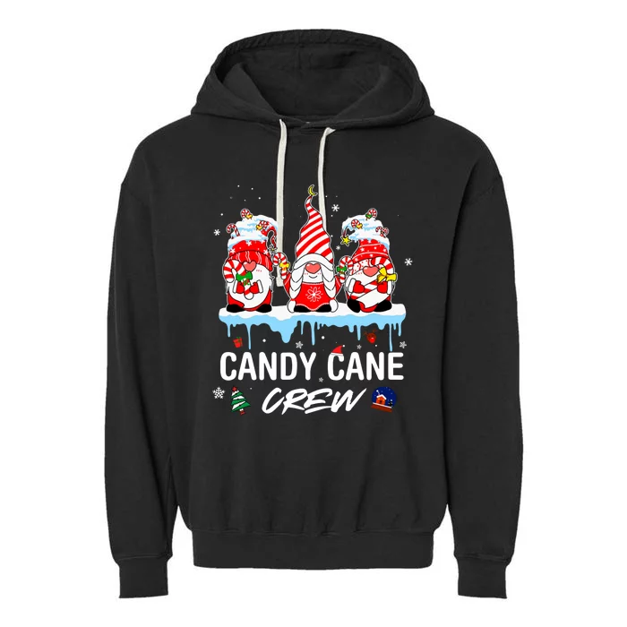 Candy Cane Merry And Bright Red And White Candy Christmas Garment-Dyed Fleece Hoodie