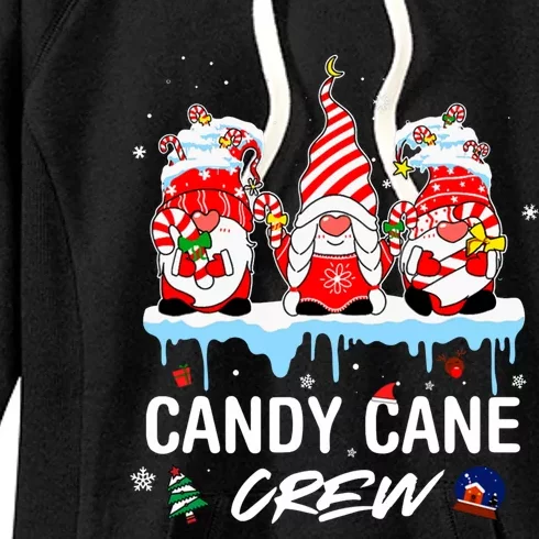 Candy Cane Merry And Bright Red And White Candy Christmas Women's Fleece Hoodie