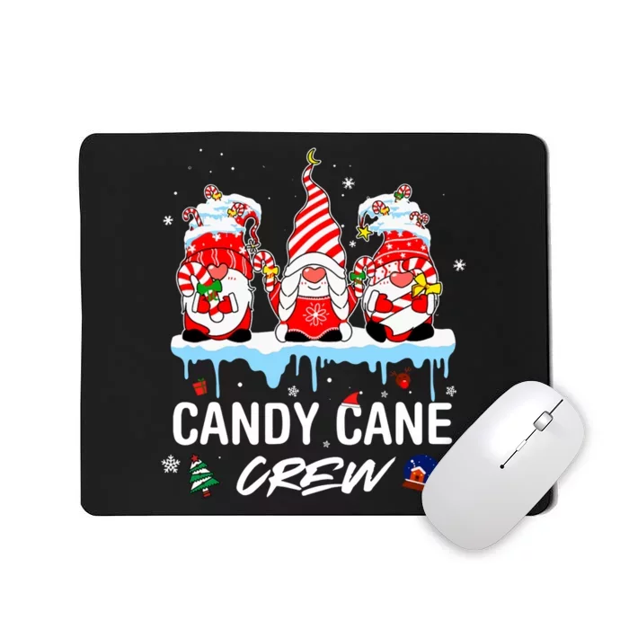 Candy Cane Merry And Bright Red And White Candy Christmas Mousepad