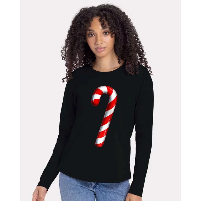 Candy Cane Merry And Bright Red And White Candy Costume Raglan Baseball Womens Cotton Relaxed Long Sleeve T-Shirt