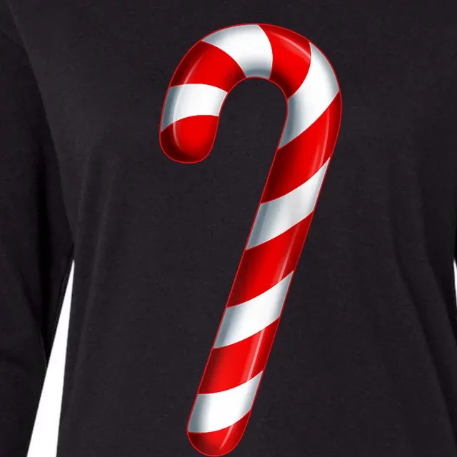 Candy Cane Merry And Bright Red And White Candy Costume Raglan Baseball Womens Cotton Relaxed Long Sleeve T-Shirt