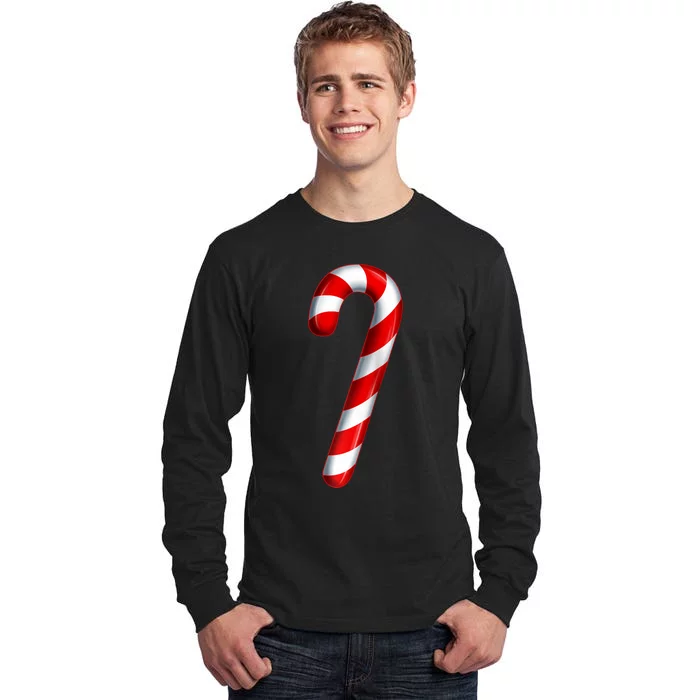 Candy Cane Merry And Bright Red And White Candy Costume Raglan Baseball Tall Long Sleeve T-Shirt